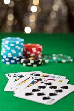 Live casino studio with multiple dealer tables